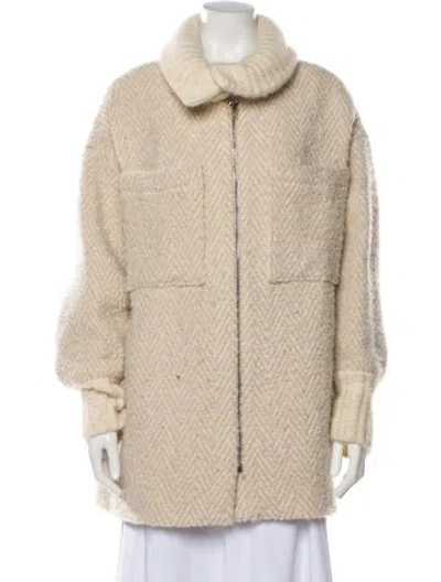 Pre-owned Iro Wool Coat In Neutral