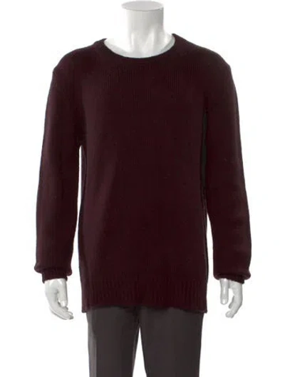 Pre-owned Iro Wool Crew Neck Pullover In Burgundy