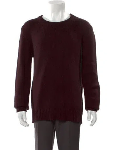 Pre-owned Iro Wool Crew Neck Pullover In Burgundy