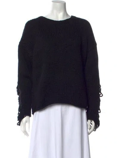 Pre-owned Iro Wool Crew Neck Sweater In Black