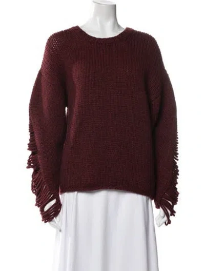 Pre-owned Iro Wool Crew Neck Sweater In Red