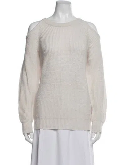 Pre-owned Iro Wool Crew Neck Sweater In White