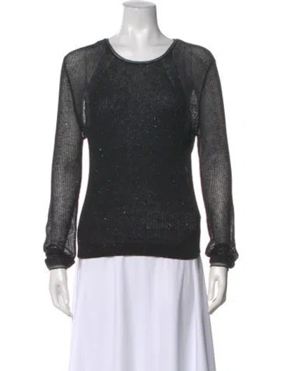 Pre-owned Iro Wool Crew Neck Top In Black