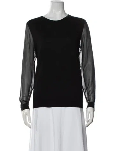 Pre-owned Iro Wool Crew Neck Top In Black