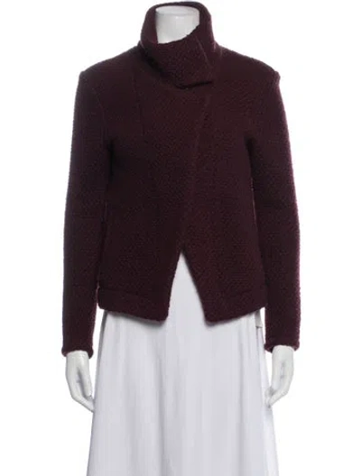 Pre-owned Iro Wool Jacket In Burgundy