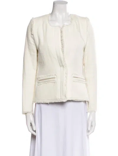 Pre-owned Iro Wool Jacket In White