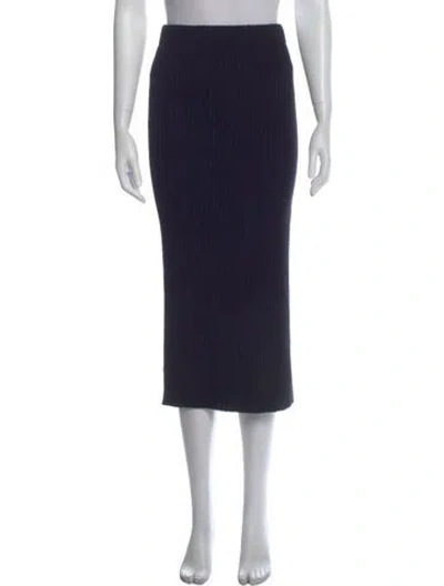 Pre-owned Iro Wool Midi Length Skirt W/ Tags In Black