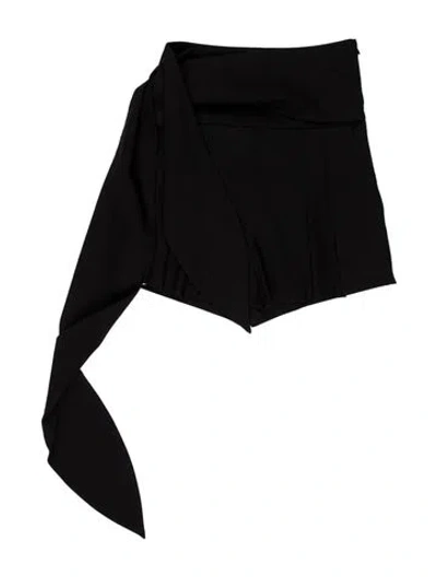 Pre-owned Iro Wool Mini Shorts In Black