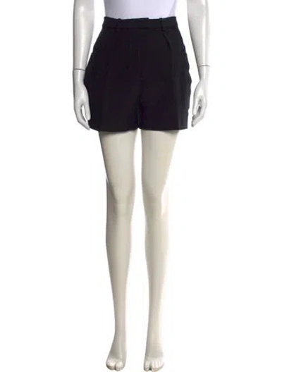 Pre-owned Iro Wool Mini Shorts In Black