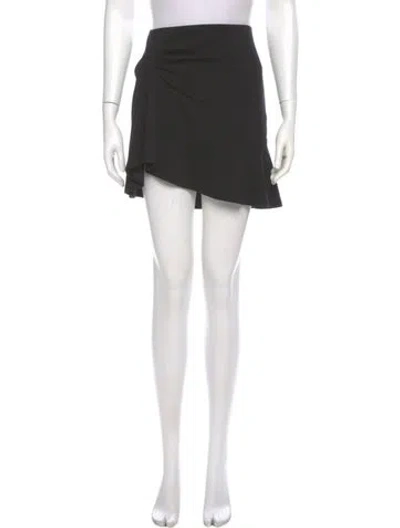 Pre-owned Iro Wool Mini Skirt In Black