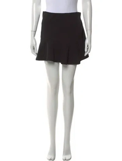 Pre-owned Iro Wool Mini Skirt In Black