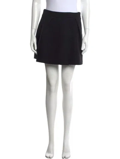 Pre-owned Iro Wool Mini Skirt In Black