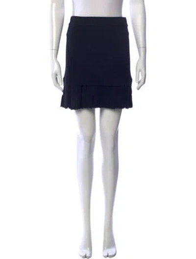 Pre-owned Iro Wool Mini Skirt In Black