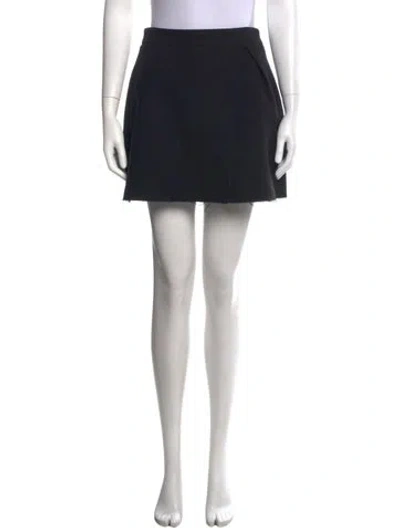 Pre-owned Iro Wool Mini Skirt In Black