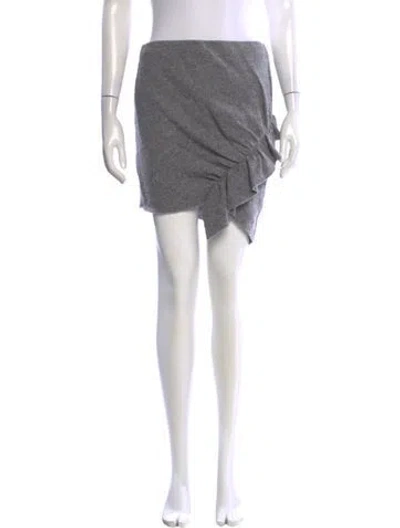 Pre-owned Iro Wool Mini Skirt In Gray
