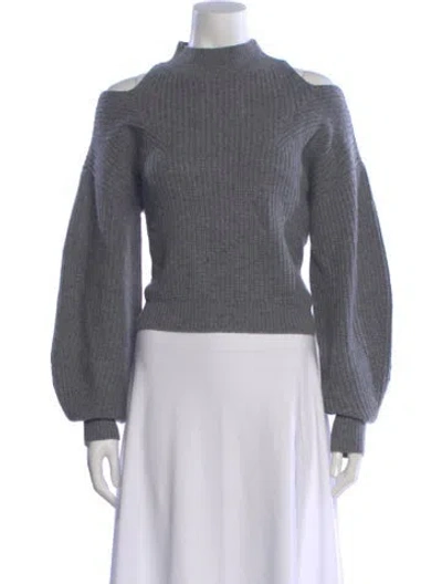 Pre-owned Iro Wool Mock Neck Sweater In Gray