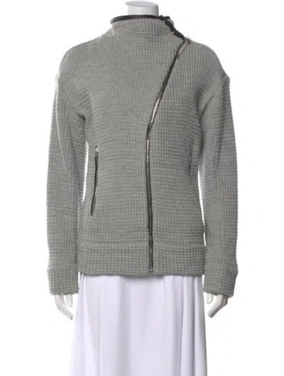 Pre-owned Iro Wool Mock Neck Sweater W/ Tags In Grey