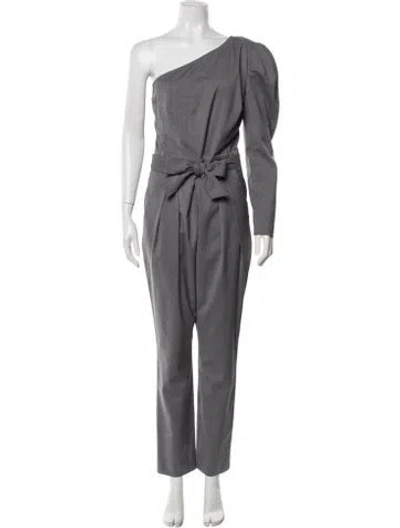 Pre-owned Iro Wool One-shoulder Jumpsuit In Grey