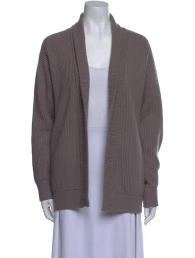 Pre-owned Iro Wool Open Front Sweater In Gray