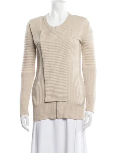 Pre-owned Iro Wool Open Front Sweater In Neutrals