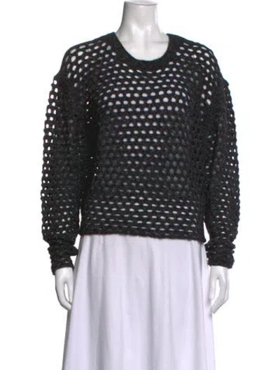 Pre-owned Iro Wool Patterned Sweater In Grey