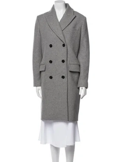 Pre-owned Iro Wool Peacoat In Gray