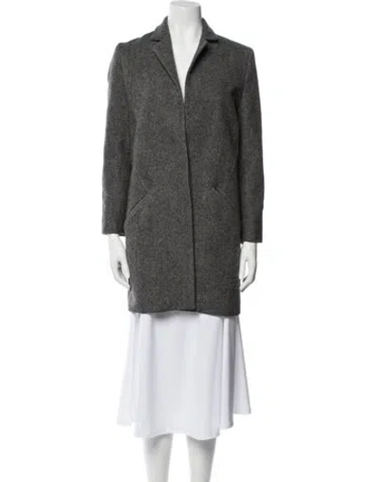 Pre-owned Iro Wool Peacoat In Gray