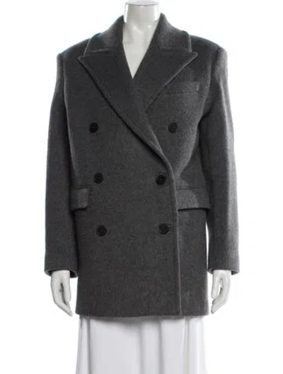 Pre-owned Iro Wool Peacoat In Gray