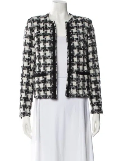 Pre-owned Iro Wool Plaid Print Jacket In Neutral