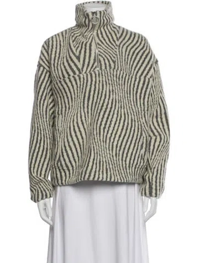 Pre-owned Iro Wool Printed Jacket W/ Tags In Neutral