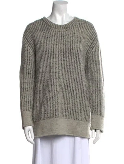 Pre-owned Iro Wool Printed Sweater In Gray