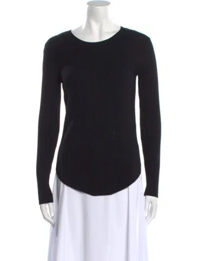 Pre-owned Iro Wool Scoop Neck Sweater In Black