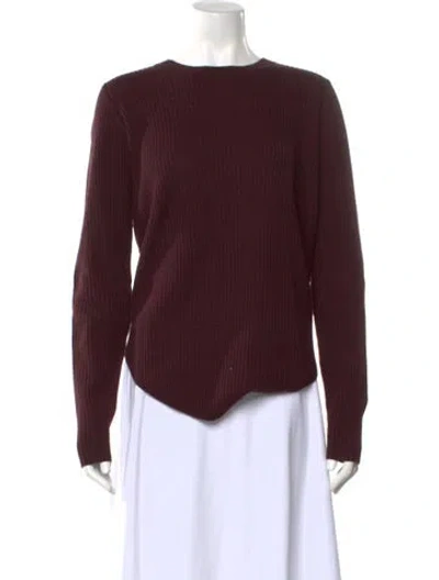 Pre-owned Iro Wool Scoop Neck Sweater In Burgundy