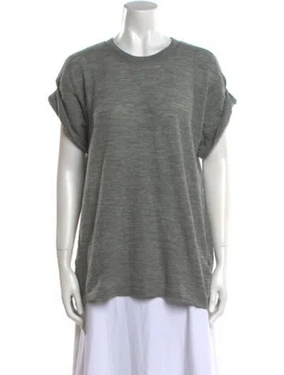 Pre-owned Iro Wool Scoop Neck Sweater In Gray