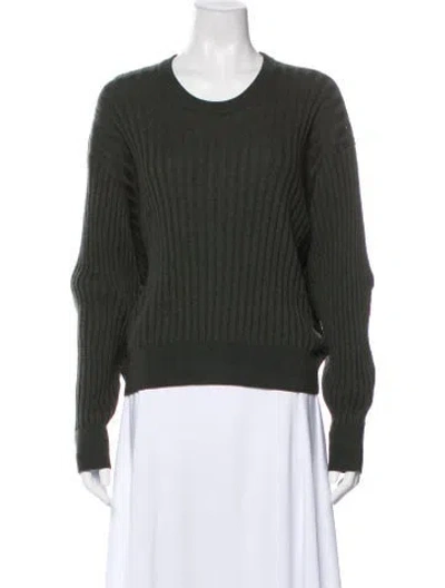 Pre-owned Iro Wool Scoop Neck Sweater In Green