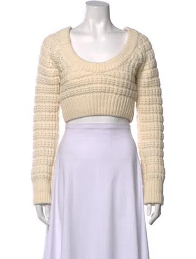 Pre-owned Iro Wool Scoop Neck Sweater In Grey
