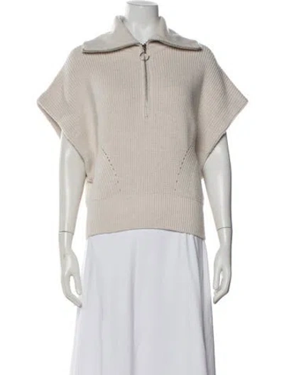 Pre-owned Iro Wool Short Sleeve Sweatshirt In Neutral