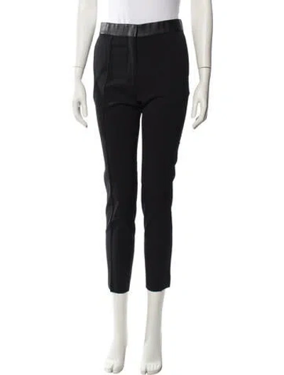 Pre-owned Iro Wool Skinny Leg Pants In Black