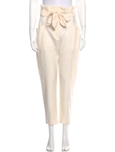 Pre-owned Iro Wool Skinny Leg Pants In Yellow