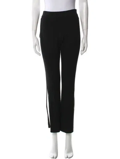Pre-owned Iro Wool Straight Leg Pants In Black