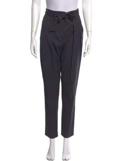 Pre-owned Iro Wool Straight Leg Pants In Gray