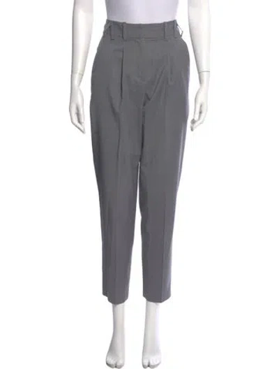 Pre-owned Iro Wool Straight Leg Pants In Gray