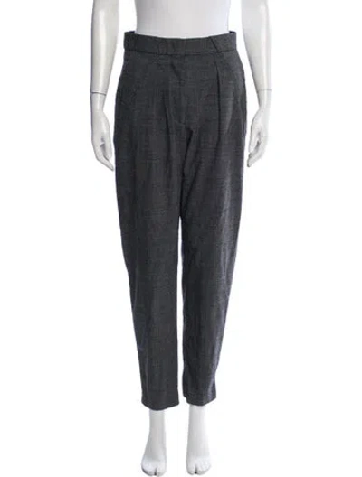 Pre-owned Iro Wool Straight Leg Pants In Grey