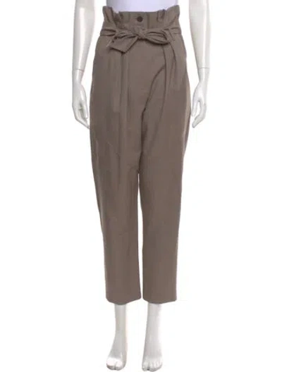 Pre-owned Iro Wool Straight Leg Pants In Neutral