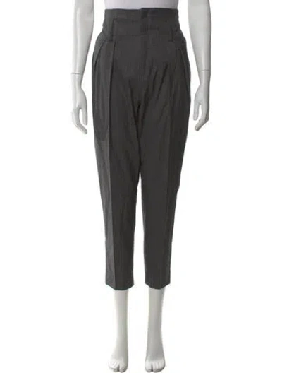 Pre-owned Iro Wool Straight Leg Pants W/ Tags In Gray