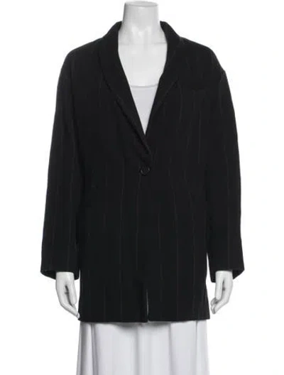 Pre-owned Iro Wool Striped Blazer In Blue