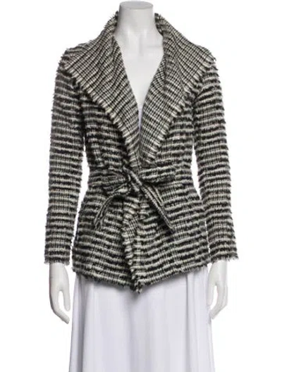 Pre-owned Iro Wool Striped Blazer In White