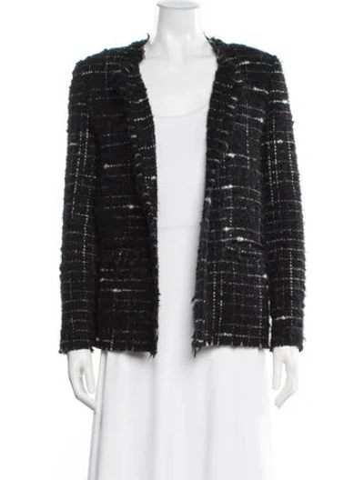 Pre-owned Iro Wool Striped Evening Jacket In Black