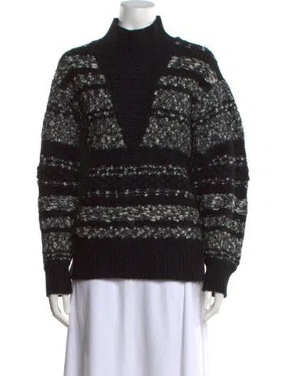 Pre-owned Iro Wool Striped Sweater In Black