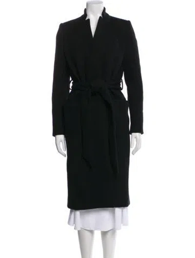 Pre-owned Iro Wool Trench Coat In Black